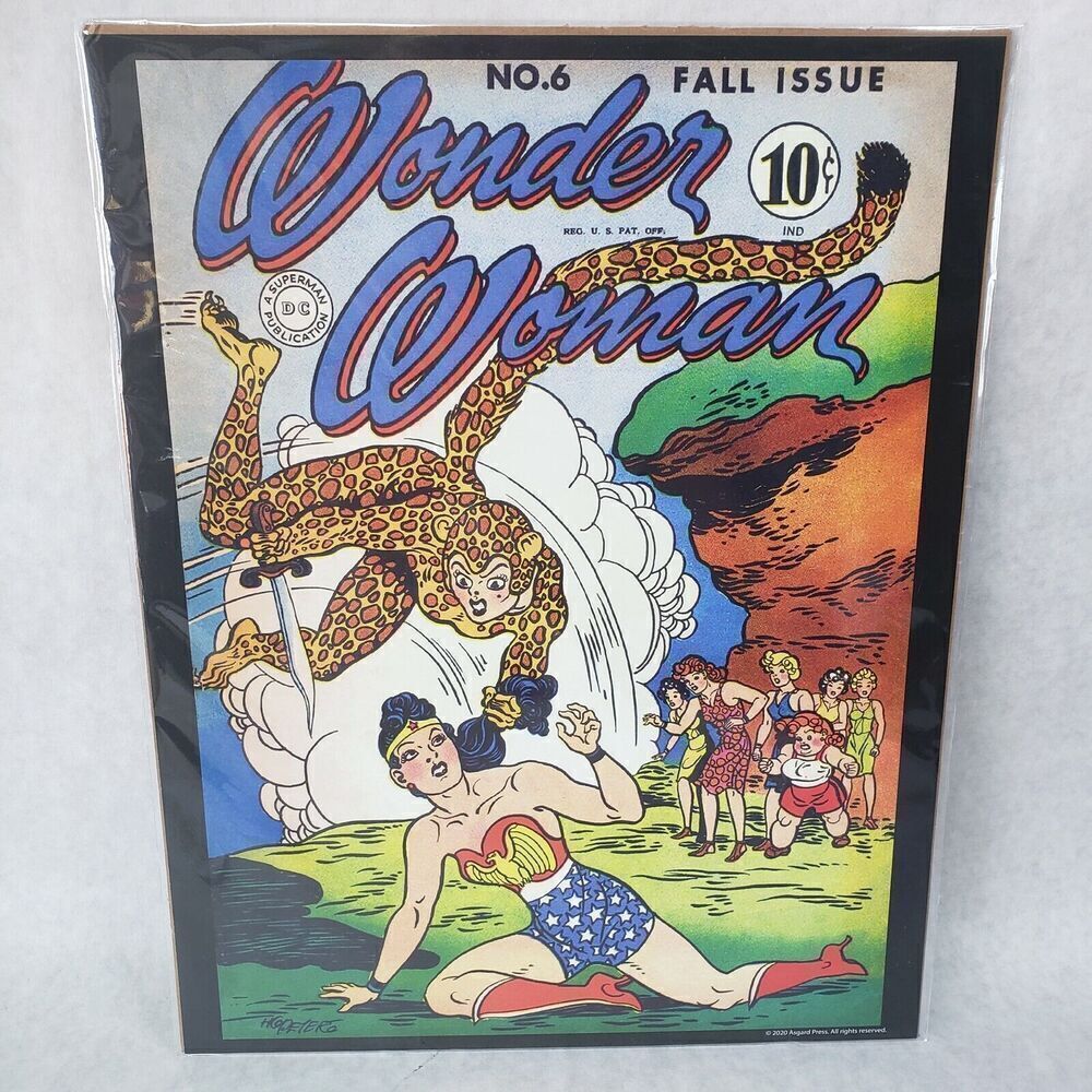 Wonder Woman #6 1943 Vintage DC Comic Series 11"X14" Poster Print